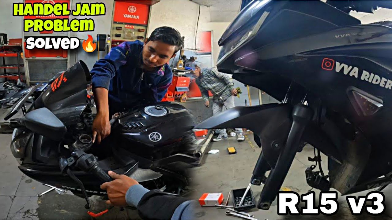 R15 v3 cone set change || yamaha R15 handling problem solved || Race ...