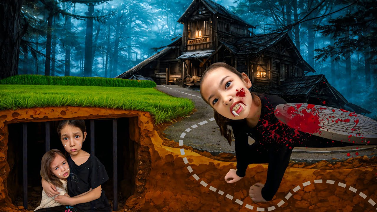 АҚБОТА ВАМПИРГЕ АЙНАЛЫП КЕТТІ😱ТҮНГІ 12 ДЕ ВАМПИРЛЕР ҮЙІНЕ ТАП БОЛДЫҚ😱🤯 МИНИ-ФИЛЬМ🎥@АУЫЛДАНСӘЛЕМ 