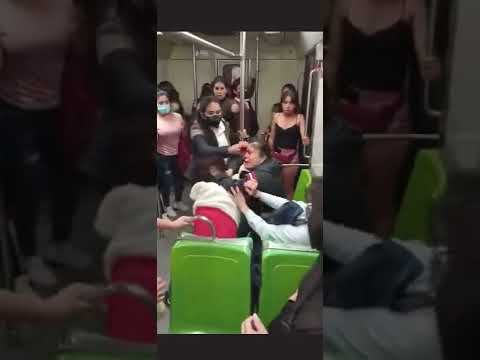 Mujeres se pelean en el metro de la CdMx