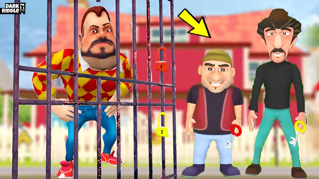 HIRSIZ KUZENLER EVİ ÇALDI 😂 Dark Riddle Yeni Mod