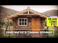 Construção total de uma cabana de troncos