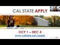 Cal State Apply Q&amp;A Session