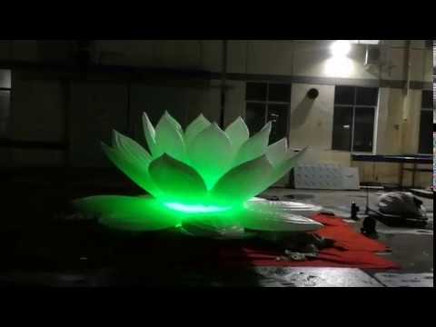 inflatable world Giant Art Inflatable Lotus Flower With LED strip