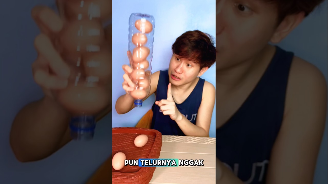 TELUR BISA MASUK DALAM BOTOL! #drama #komedi #hiburan #tutorial #lucu