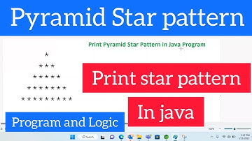 Pyramid Star pattern Type - 3 in java || Star pattern print program|| Java interview Questions