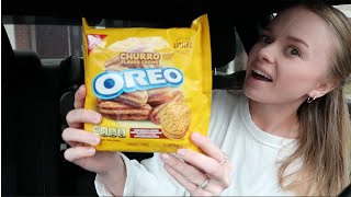 lets try the **NEW** OREO churro flavor | limited edition | review | taste test