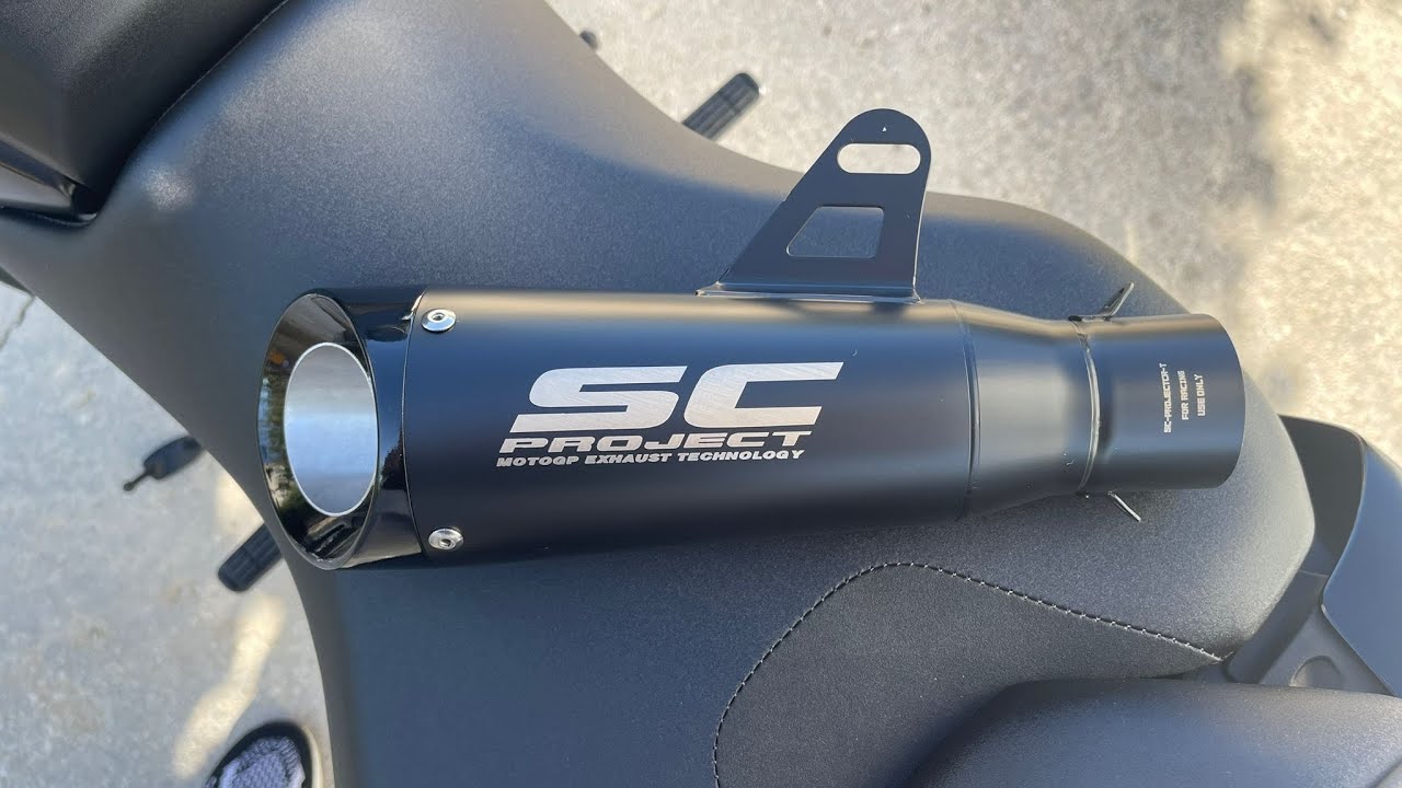 2021 Yamaha MT 07 knockoff SC-Project full exhaust system from ebay ...