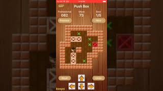 Sokoban Pro Puzzle 082 solved in 121 moves.