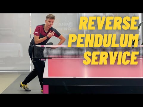 How to do the reverse pendulum service in table tennis?