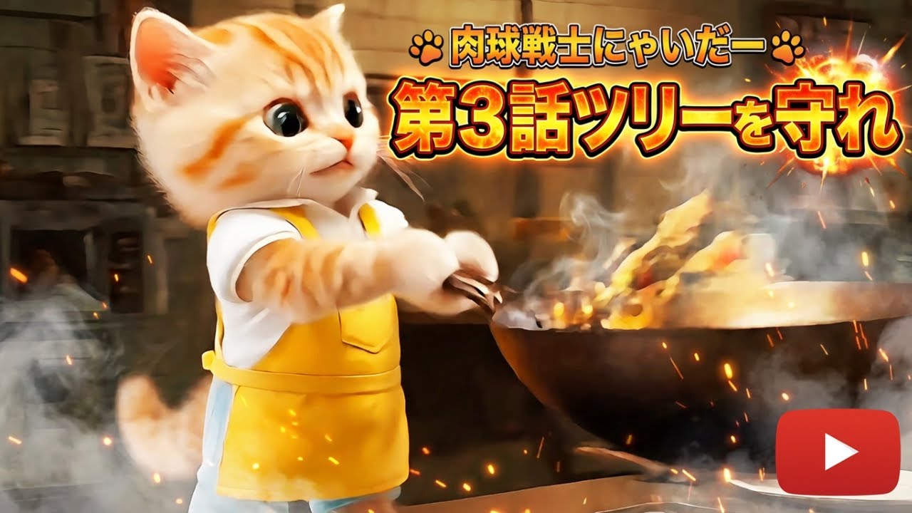 AI猫ヒーロー優しさと勇気の物語　第3話「ツリーを守れ！」