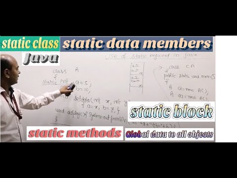 Static Keyword static data+static method+static block Java Programming ...