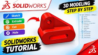 SolidWorks 3D Modeling Tutorial | Step-by-Step Part Design
