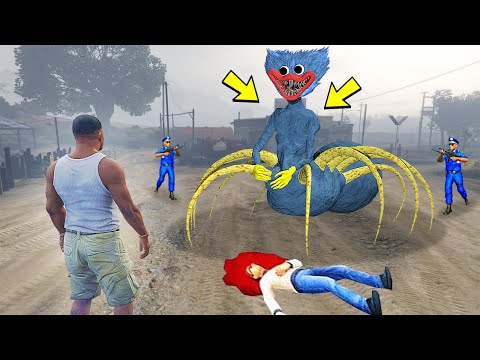 Видео: ХАГГИ ВАГГИ ПАУК в ГТА 5 МОДЫ! HUGGY WUGGY SPIDER ОБЗОР МОДА в GTA 5 ВИДЕО