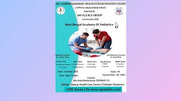 IAP CPR PROVIDER COURSE ORGANISED BY IAP ALS BLS GROUP IN ASSOCIATION WITH WBAP. AT Galaxy.