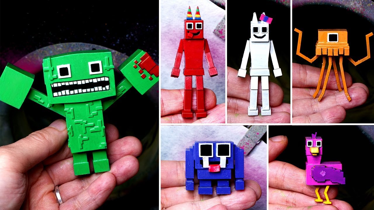 おんま(ᵔᴥᵔ) Making Minecraft Garten of Banban 2 Sculptures Timelapse - YouTube
