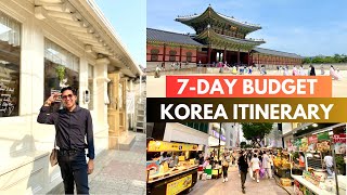 2024 SOUTH KOREA TRAVEL GUIDE | 7DAY BUDGET ITINERARY