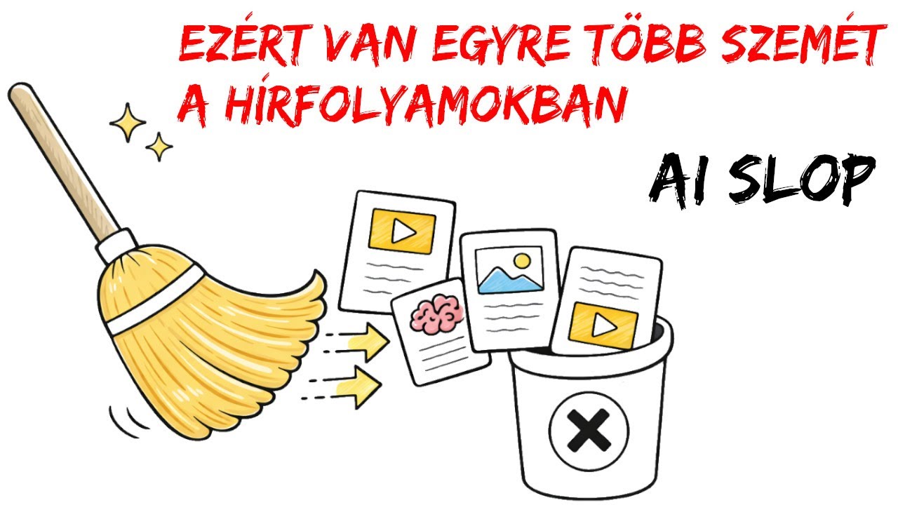 AI slop - Ezért van egyre több szemét a hírfolyamokban - Whiteboard animáció