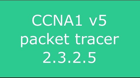 2.3.2.5 packet tracer ccna1