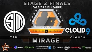 TSM vs Cloud9 - GRANDFINAL - Map 2 - Mirage (FACEIT Stage 2 Finals)
