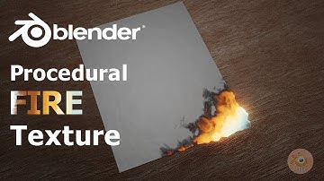 paper burn procedural Texture in blender 2.93 / No simulation