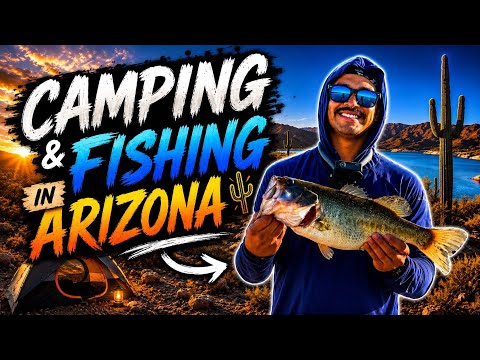 Camping/Fishing In Triple Digits Degree Arizona 🌡️!!!