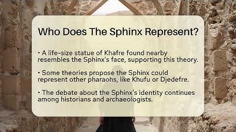 Who Does The Sphinx Represent? - Middle East Explorers