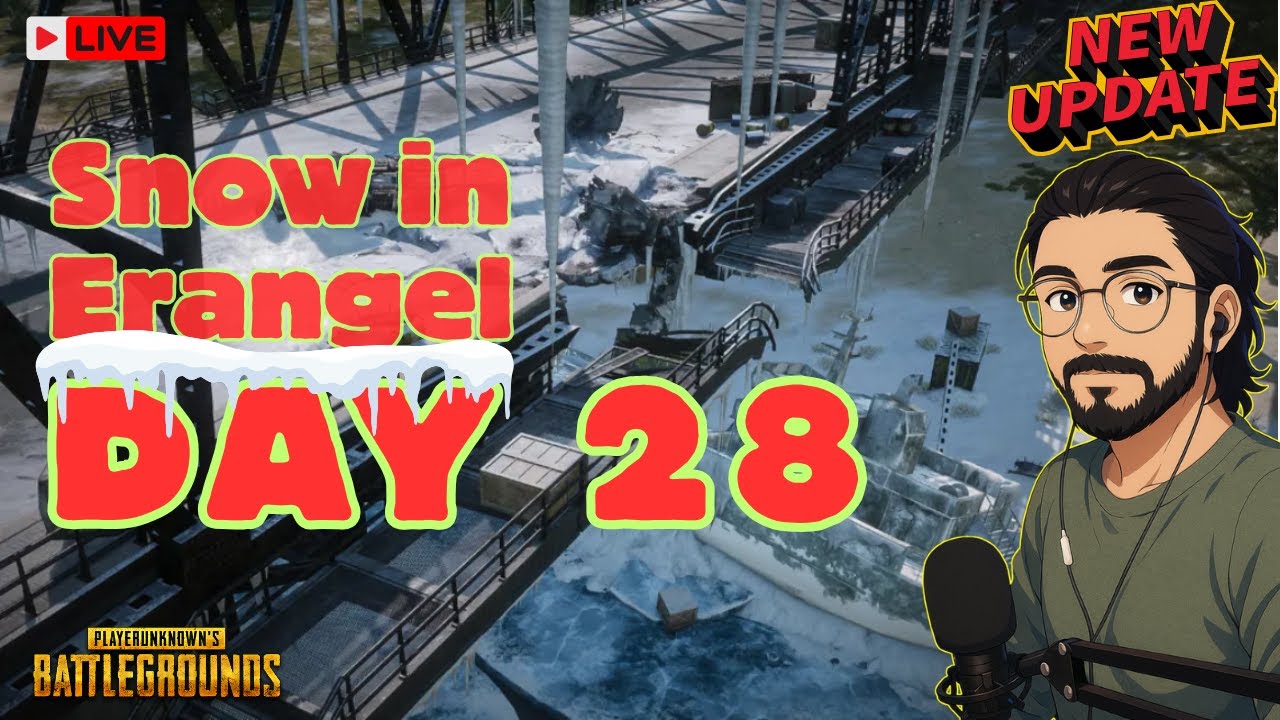 Snow Erangel Chill Stream ❄️ Light Gameplay | Day 28/30 | @vee_fps_yt