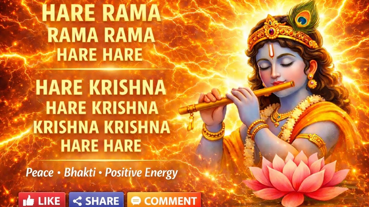 Hare Ram Hare Krishna | Daily Chant for Positivity | Bhakti Vibes | New Trending Mahamantra 2026 |