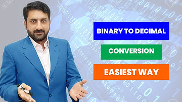 Lecture 8 | Decimal and binary conversion using weight system by Dr Usman Hashmi in Urdu/Hindi