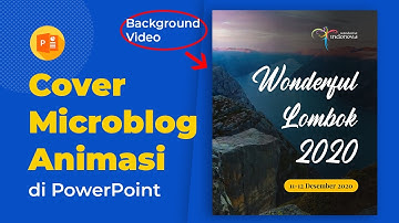 Desain Cover Microblog Instagram Dengan Animasi dan Background Video di PowerPoint