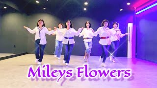 Mileys Flowers Line Dance / 깔롱시스터즈 / High Beginner / Demo