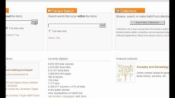 Basic Searching in Hathi Trust Digital Library