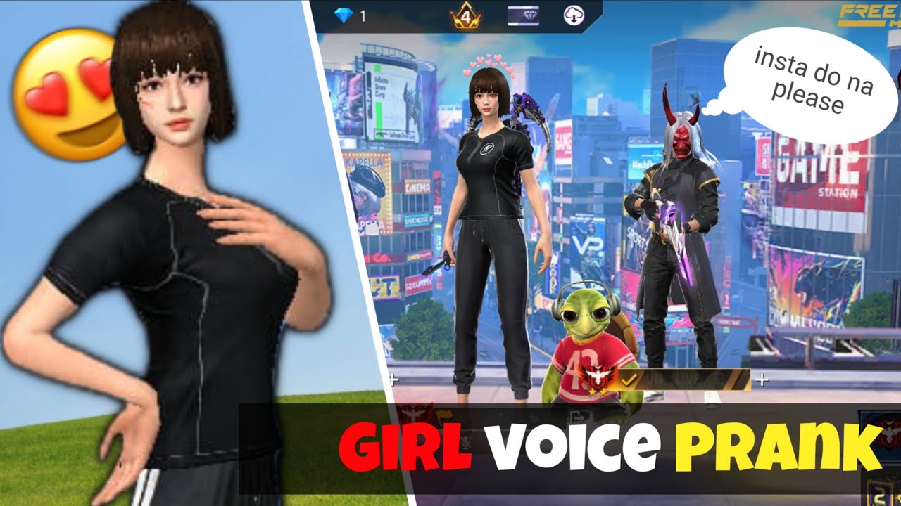   Girl Voice Prank 💞  | with ladki samajh raha hai || Free Fire 💖