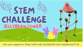 Fun Easter STEM Activity for Kids | Jellybean Tower Challenge