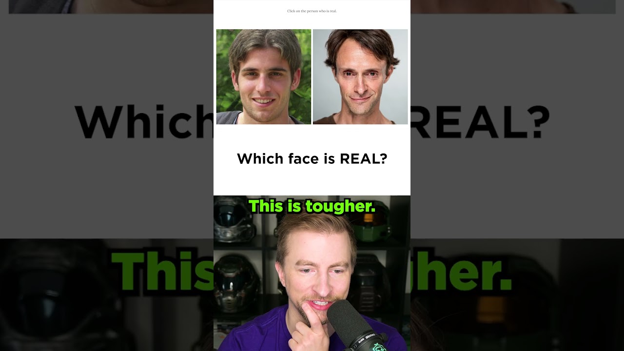 Which face is REAL? Which is AI? #shorts #ai #funny #artificialintelligence