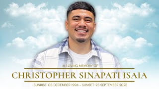 Family Service for Christopher Sinapati Isaia