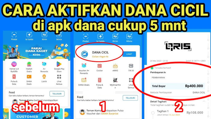 CARA AKTIFKAN MENU DANA CICIL DI APLIKASI DANA - YouTube