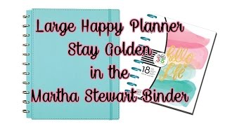 Happy Planner Stay Golden in The Martha Stewart  Binder