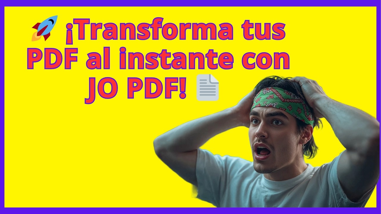 📄 Usa JO PDF GRATIS | Gestiona tus documentos con VELOCIDAD | calidad 
