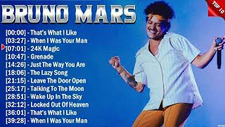 Bruno Mars Greatest Hits 2024 - Pop Music Mix - Top 10 Hits Of All Time