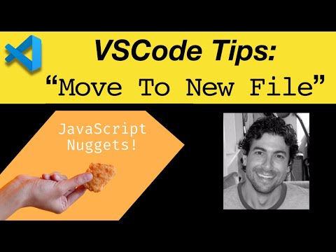 Visual Studio Code Workflow Tip: Move to New File [VS CODE]
