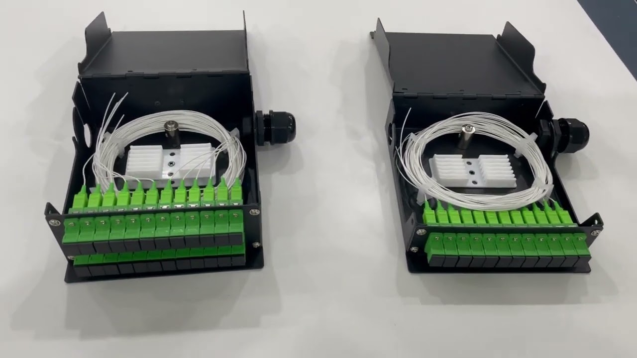 FTTH Din Rail 12 24 Port Fiber Optic Terminal Box 