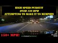 INFINITI hits 150+ MPH during HIGH SPEED PURSUIT towards Memphis - Arkansas State Police chase