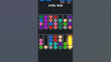 Ball Sort Puzzle nível 1626 #games #androidgameszone #puzzle #level #gaming #automobile #colors #pop