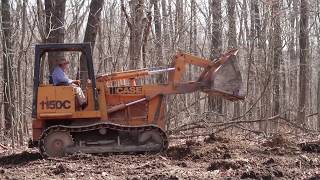 20 minutes of a Bulldozer Clearing Trees: 3rd person perspective