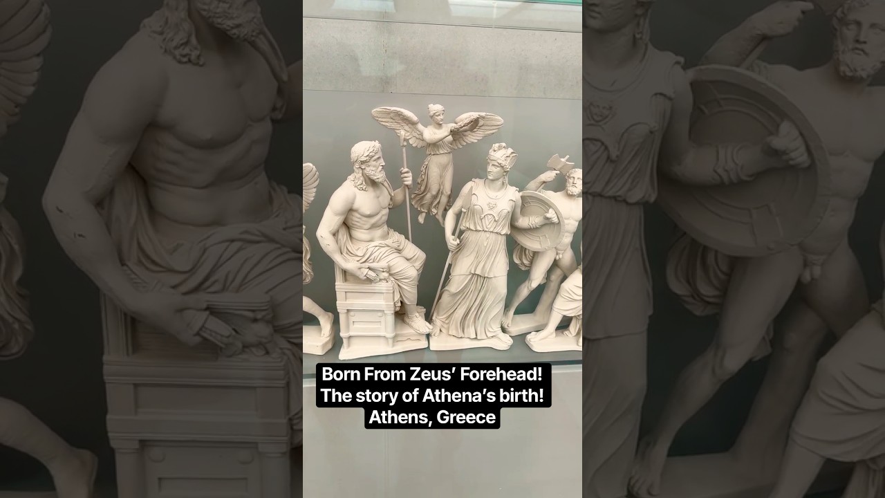 Born from Zeus' forehead? The Birth of ATHENA on the Acropolis #cruisetour #travel #cruise