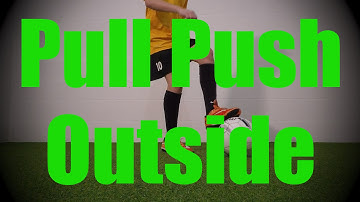 Pull Push Outside - Static Ball Control Drills - Soccer (Football) Coerver Training for U8-U9