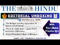 The Hindu Analysis | 5th February 2026 | The Hindu Editorial - W/ Practice Questions | Thalaiva Sir