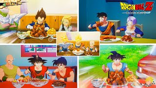 Dragon Ball Z Kakarot: All Characters Eating Food