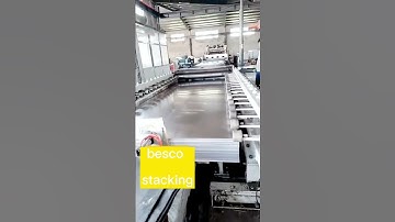 Cut to length line stacking machine